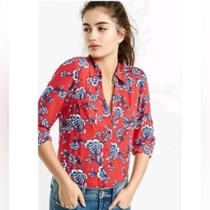 Express The Portofino Shirt Slim Fit Floral Long Sleeve Shirt